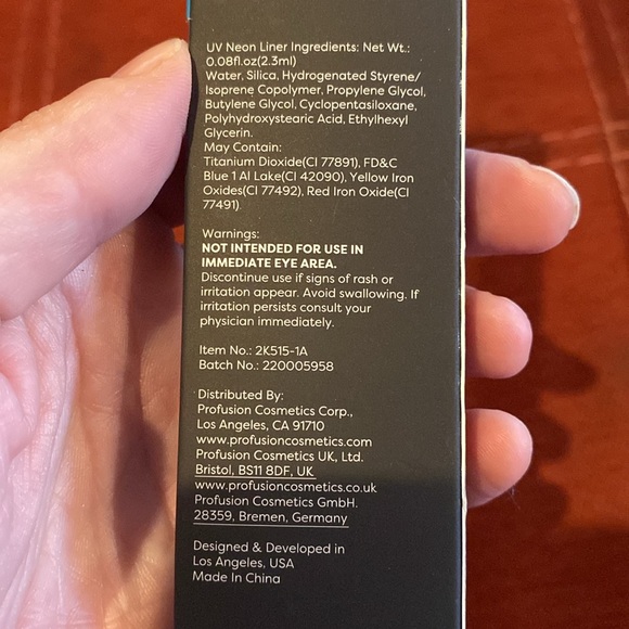 🆕PROFUSION: Bright Lights UV Neon Liner- Blue “Bolt” - Picture 6 of 6